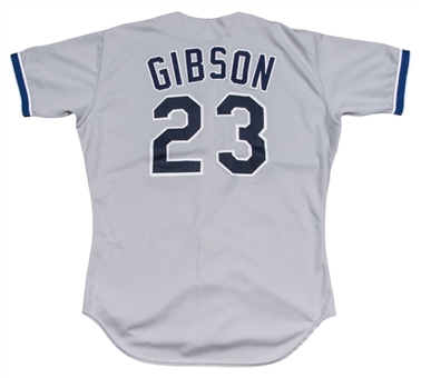 1988 Kirk Gibson Game Used Los Angeles Dodgers Road Jersey